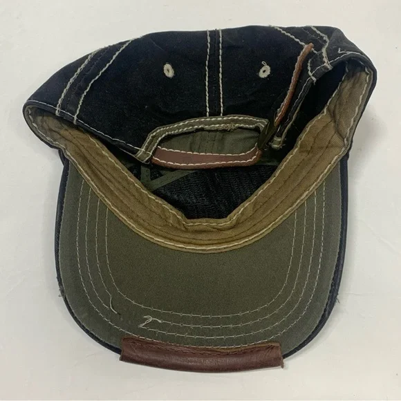 Y2K DO! Brown Denim Cap Adjustable Back Strap Men’s One Size - Picture 5 of 7